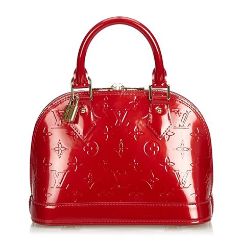 louis vuitton borse a mano pelle lucida rossa e bianc|louis vuitton handbags.